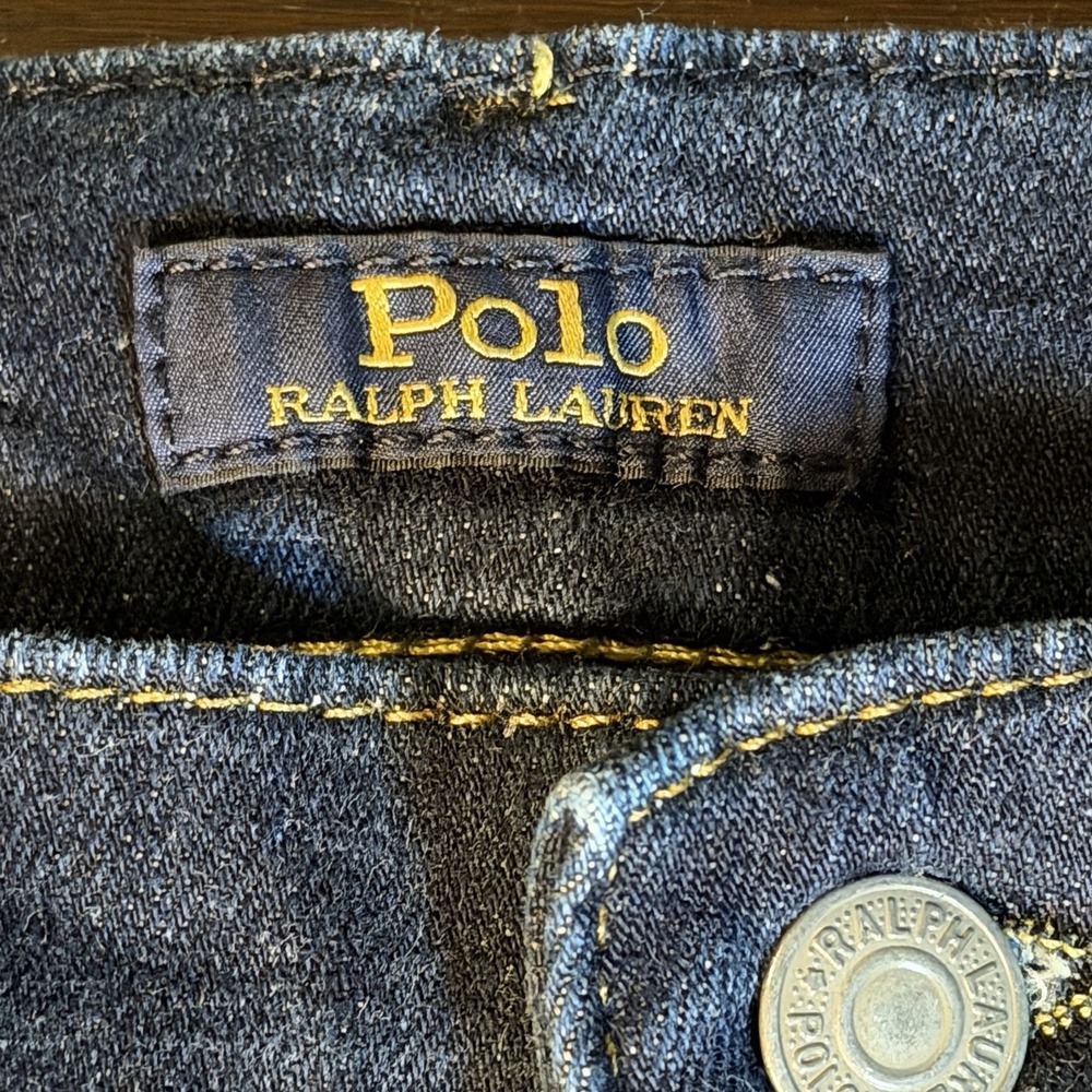 Polo Ralph Lauren Hampton Relaxed Straight Jeans Mens 38x36 Dark Wash Blue - Picture 3 of 12